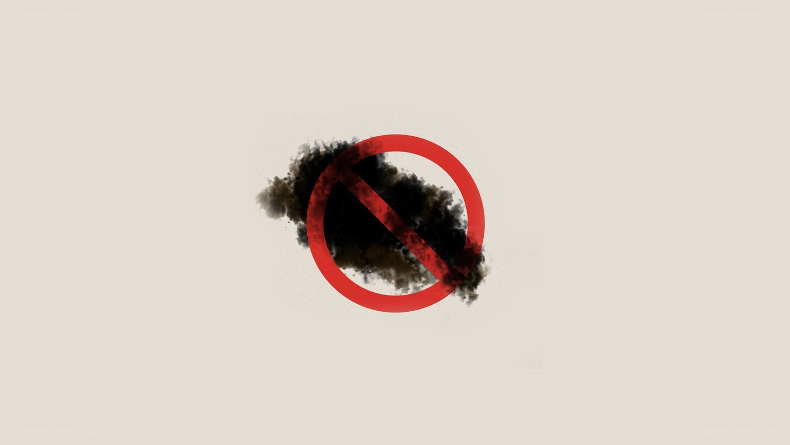 no smoke sign