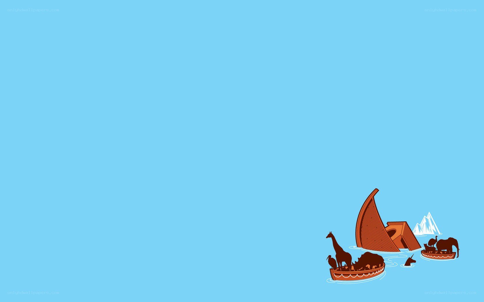 Noah's Ark cartoon scene