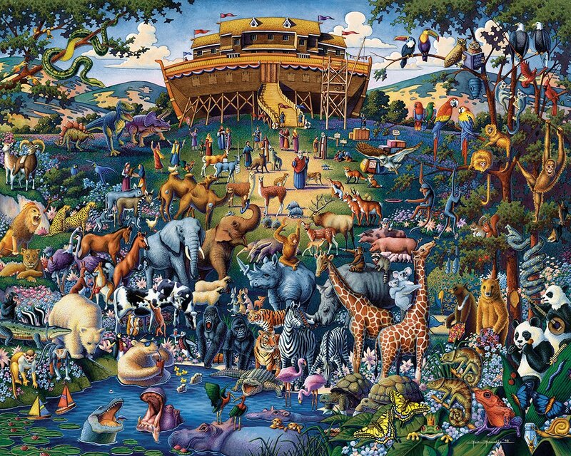 Noah's Ark Scene — Green, Chaotic