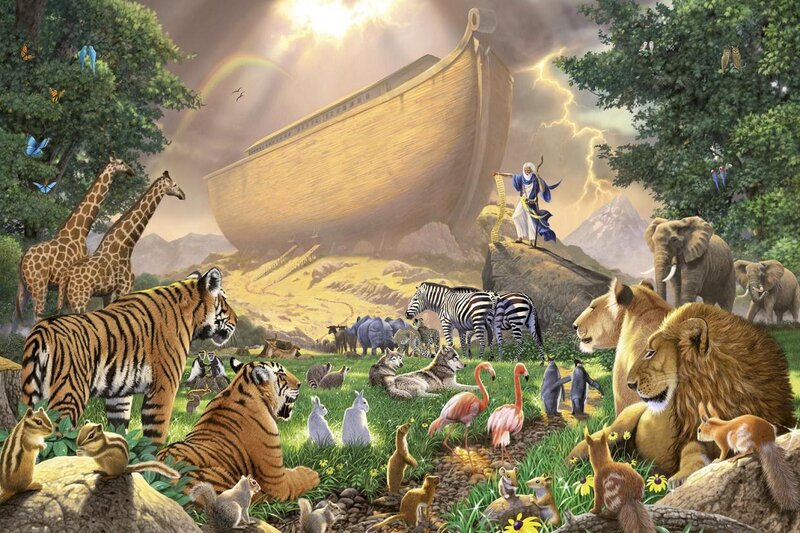 Noah's Ark Scene — Green