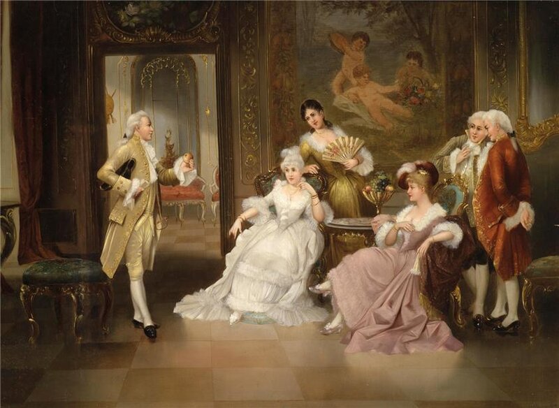 Nobles in a Salon