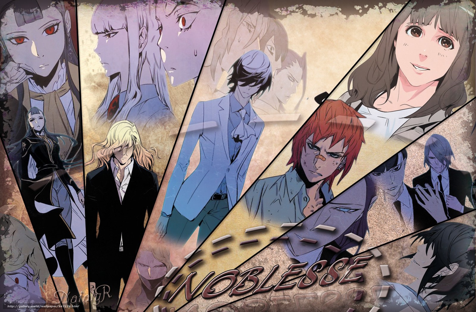 Noblesse anime character collage
