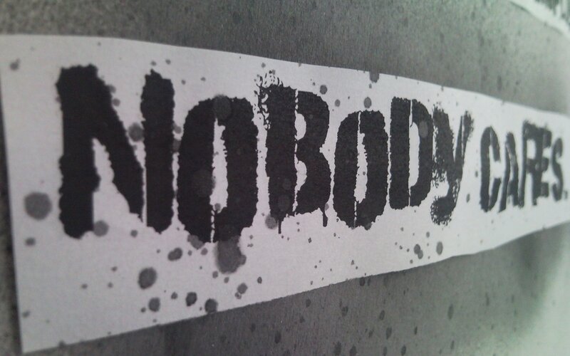 Nobody Cares sticker