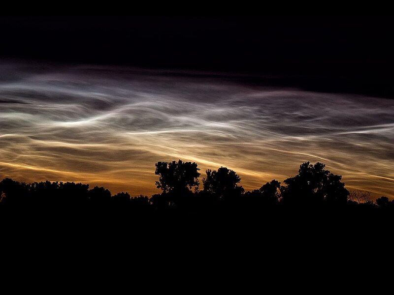 Noctilucent Clouds — Black, Dramatic