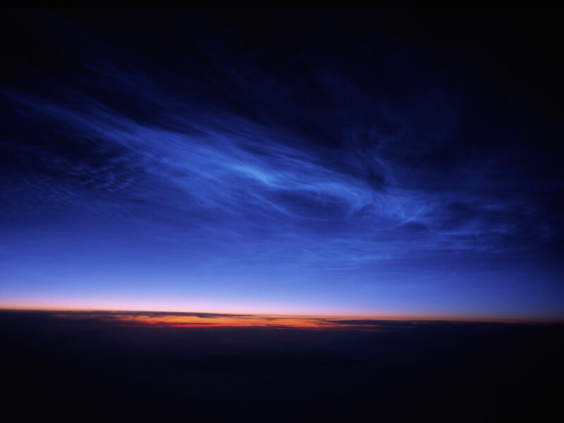 Noctilucent Clouds — Blue