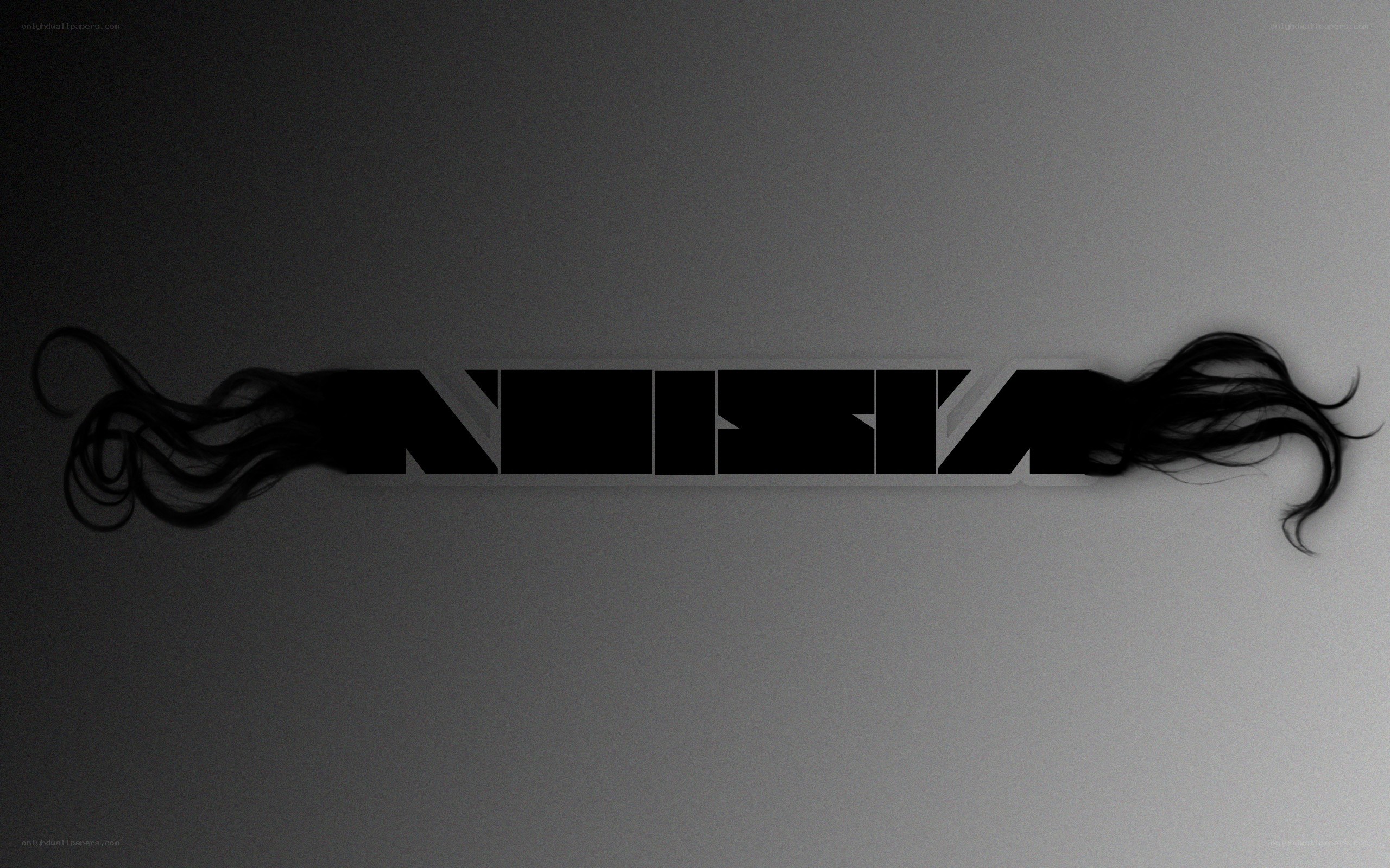 Nokia logo with hair design