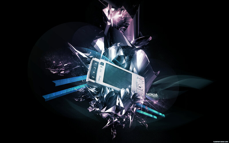 Nokia N95 phone artwork