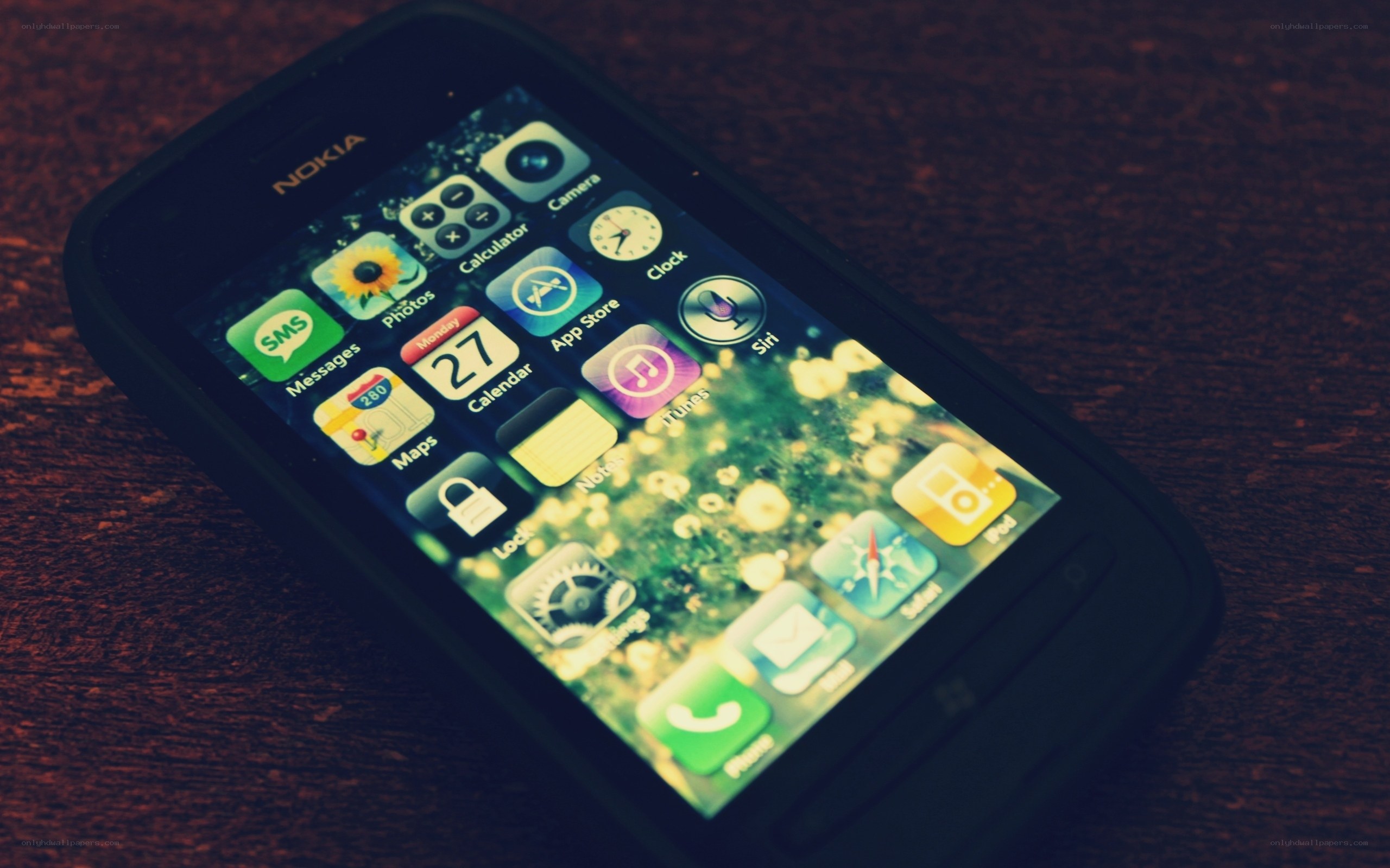 Nokia phone with iOS interface