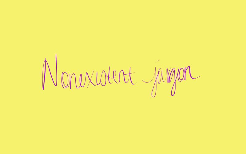 Nonexistent jargon text