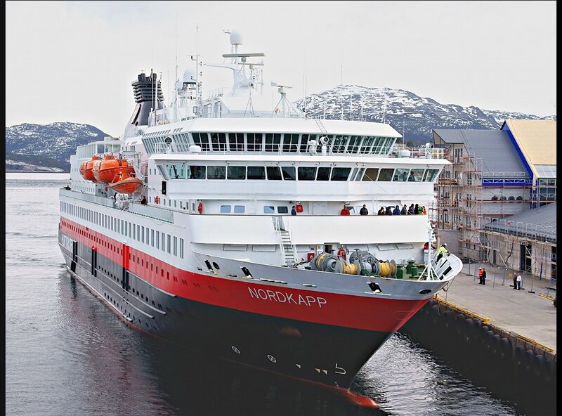 Nordkapp cruise ship at port