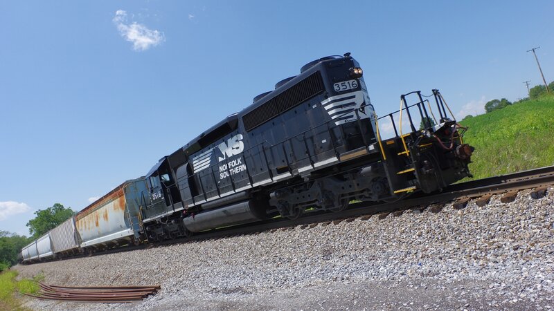 Norfolk Southern Train — Blue, Calm