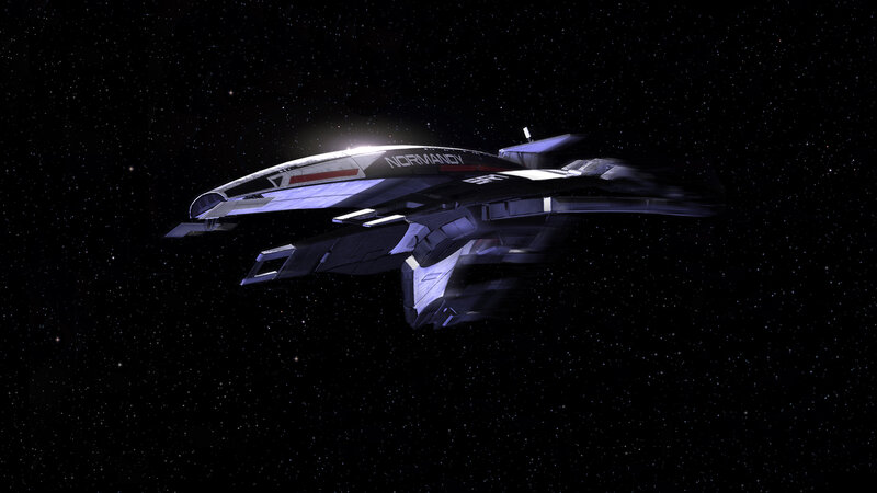 Normandy spacecraft in space