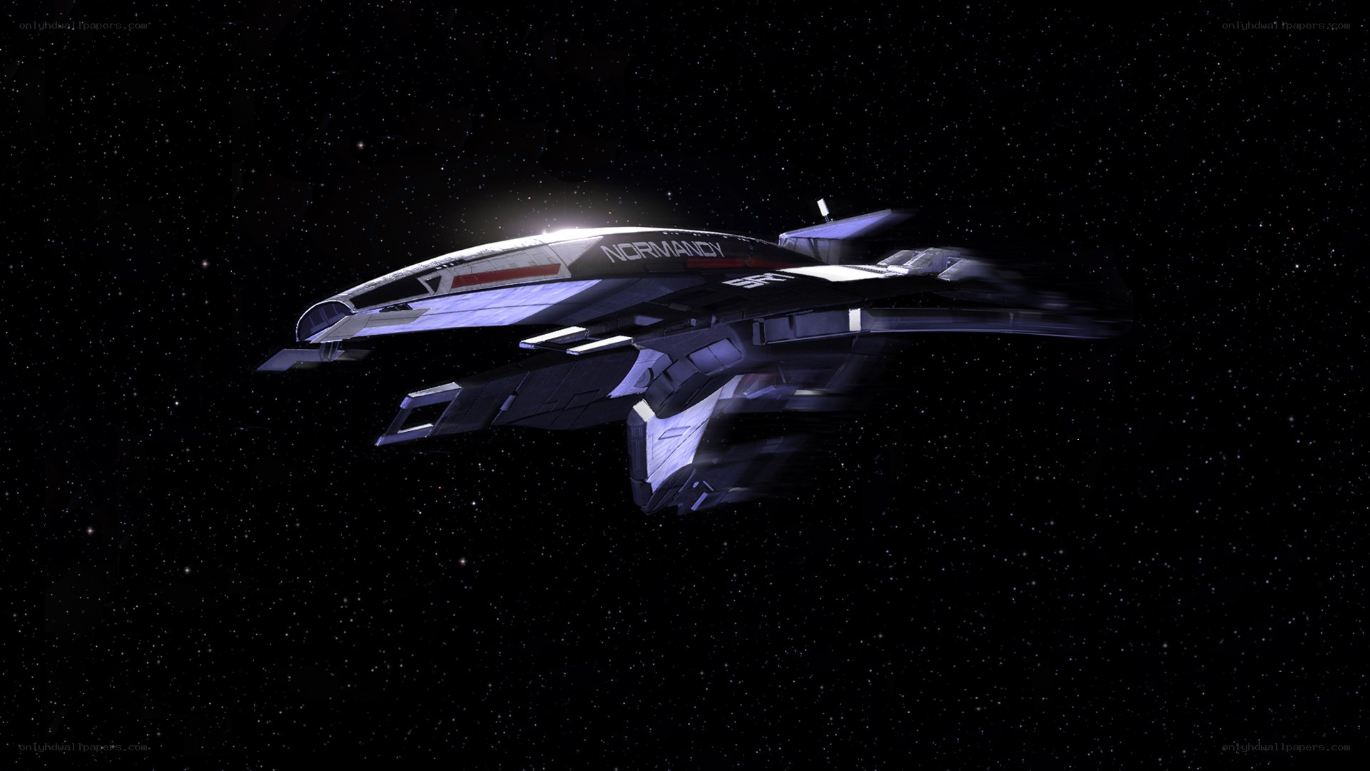 Normandy spacecraft in space