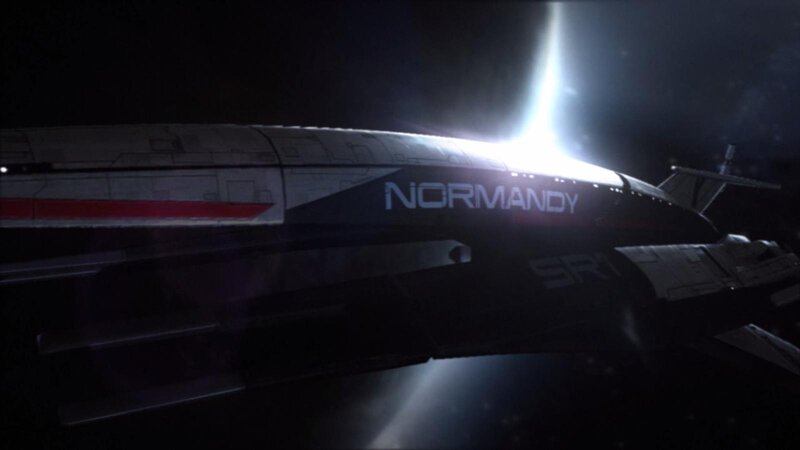 Normandy spacecraft in space