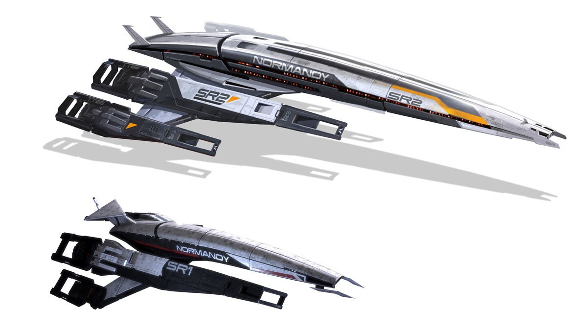 Normandy SR-2 and SR-1 ships