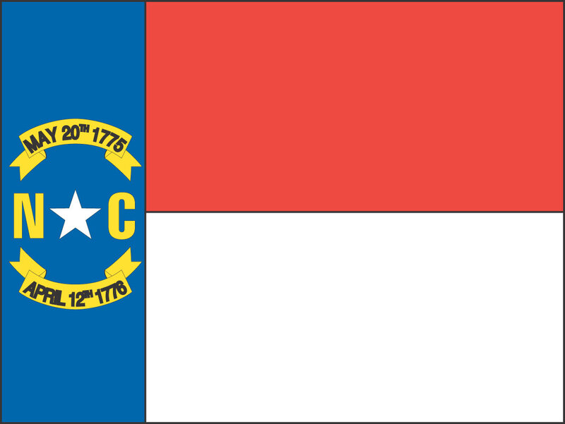 North Carolina State Flag — Blue