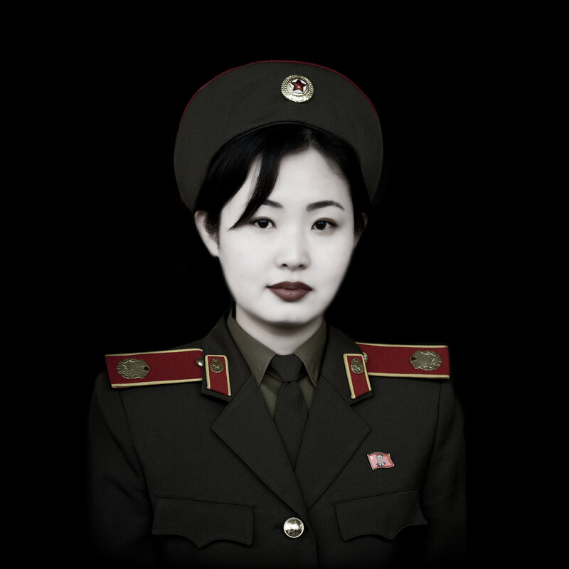 North Korean military officer portrait