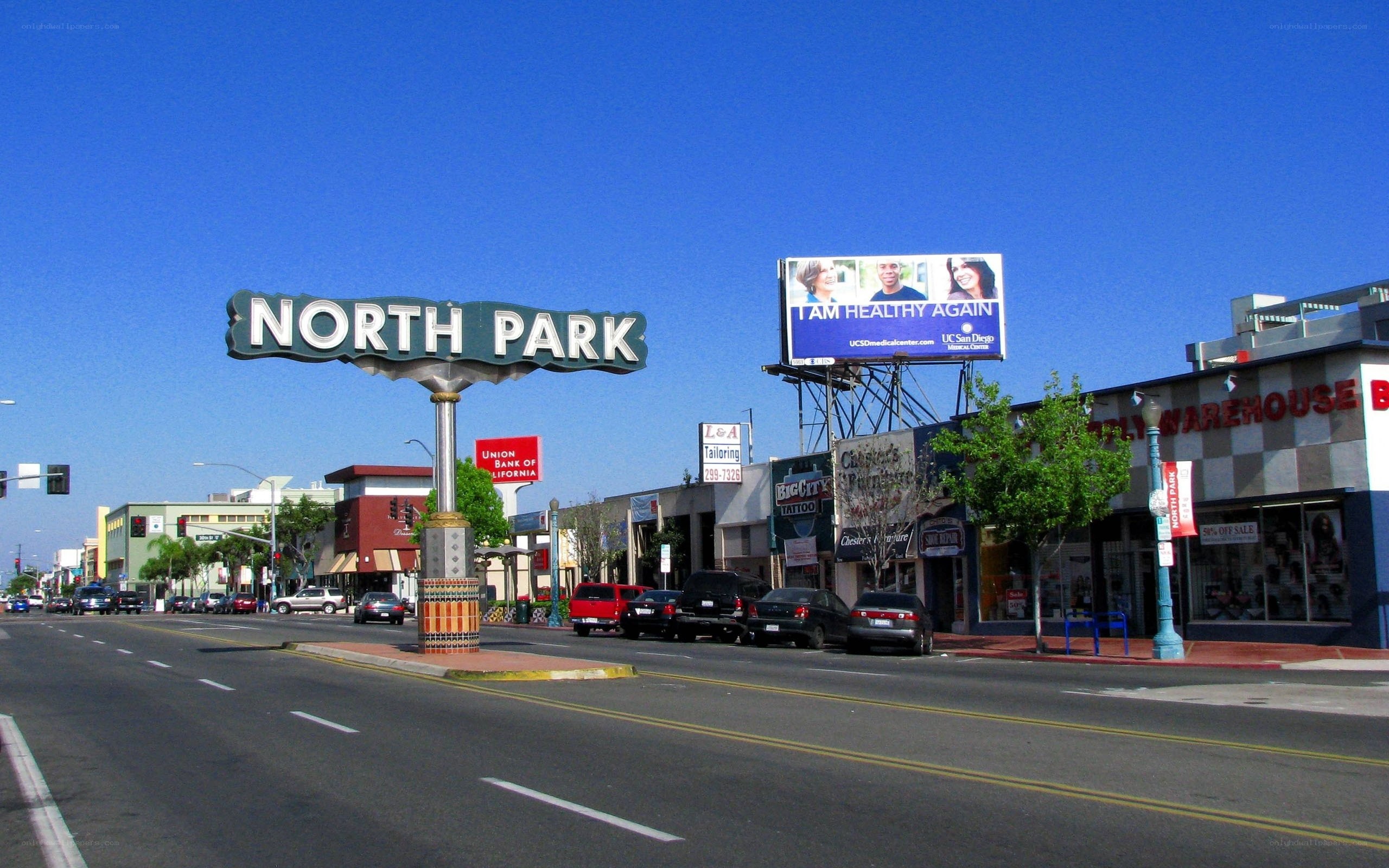 North Park neighborhood sign