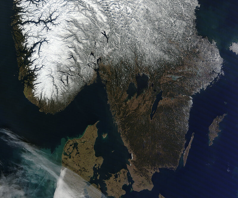 Northern Landmass from Space