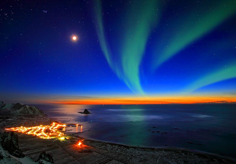 Northern Lights over Coast