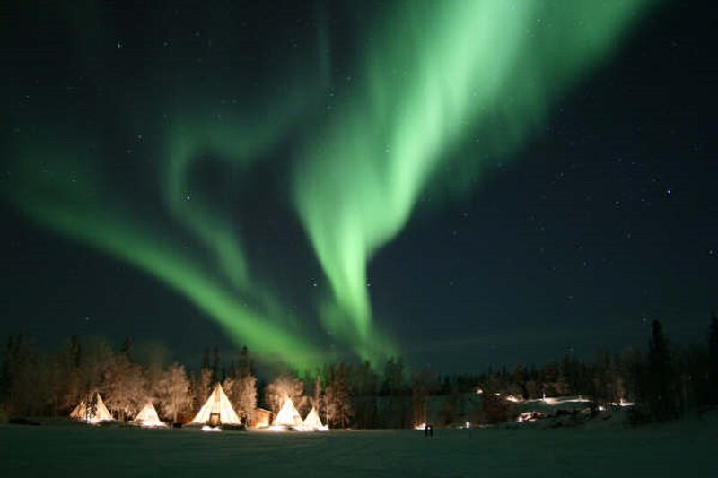 Northern Lights over Tents