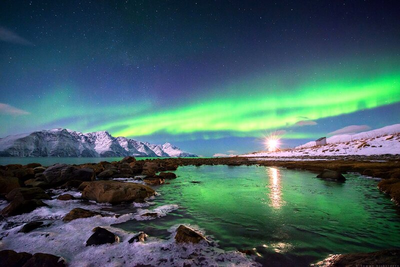 Northern Lights over Water