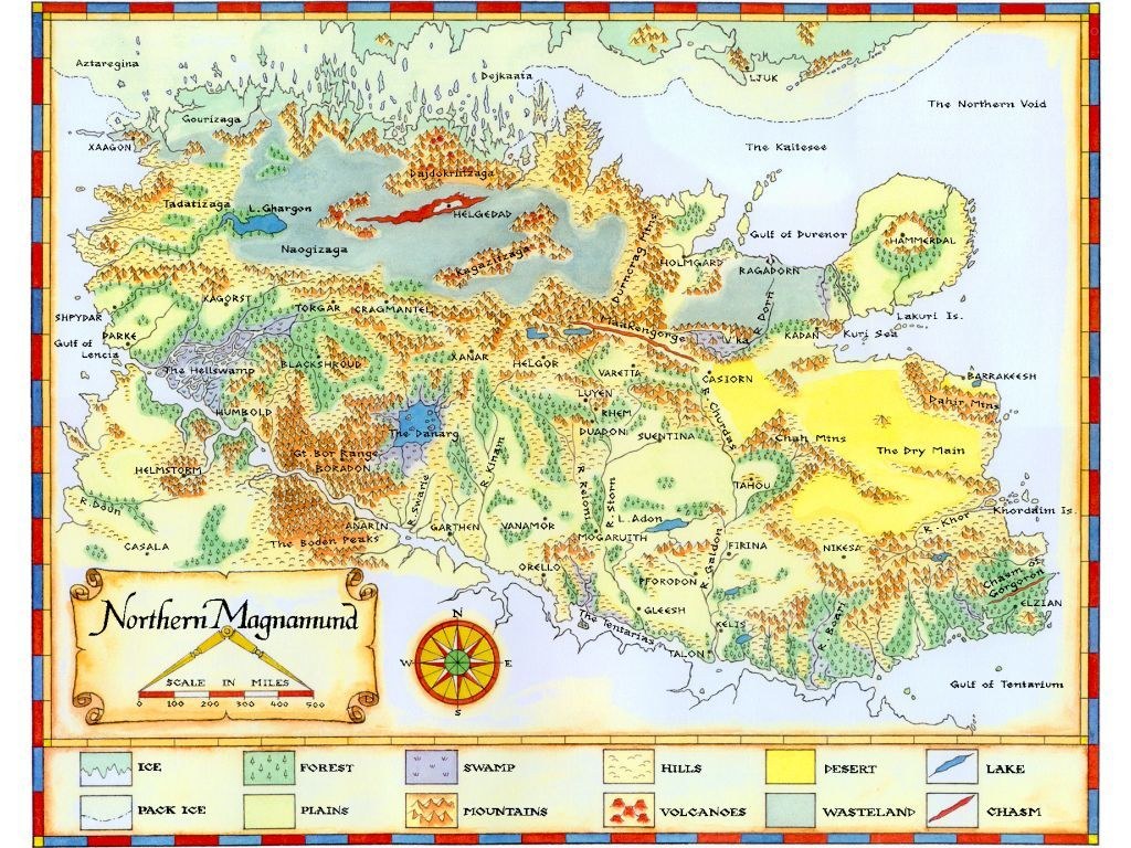 Northern Magnamund map