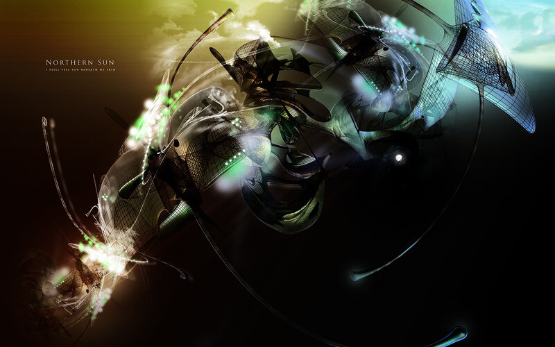 Northern Sun abstract art