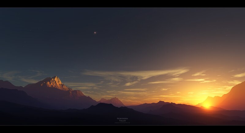 Northern Valley Sunset