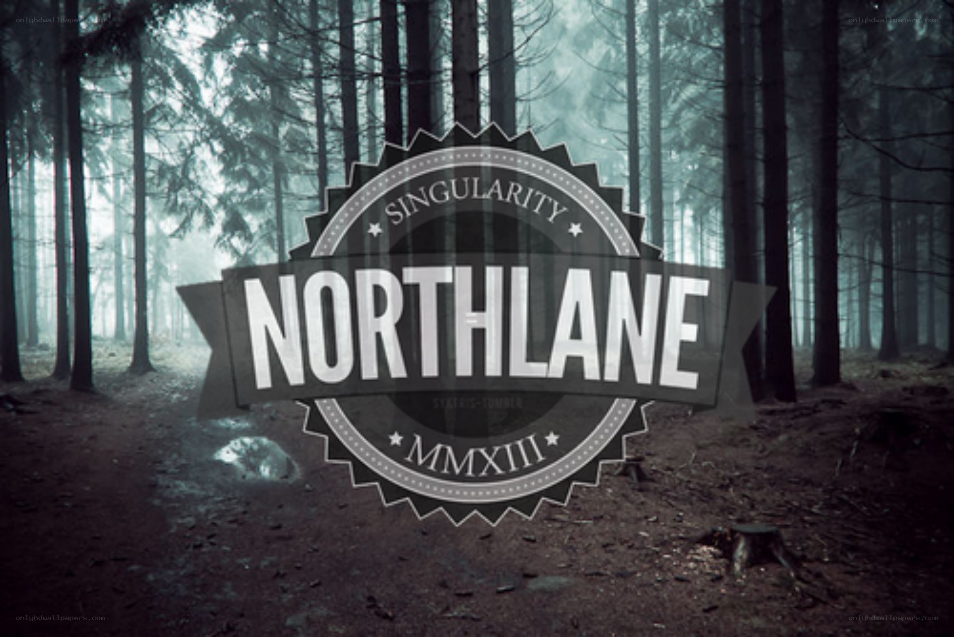 Northlane logo in forest
