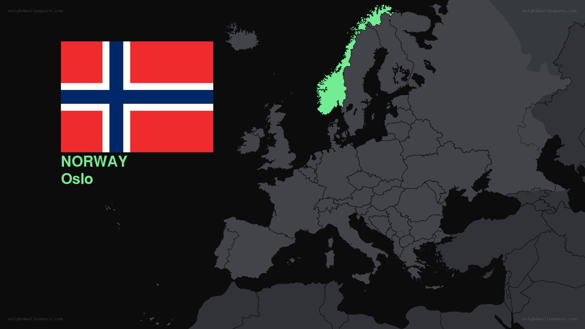 Norway on map