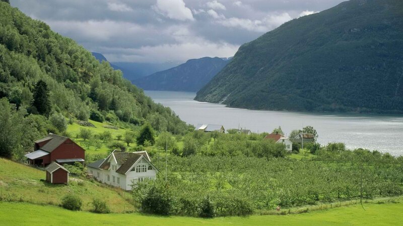 Norwegian fjord landscape