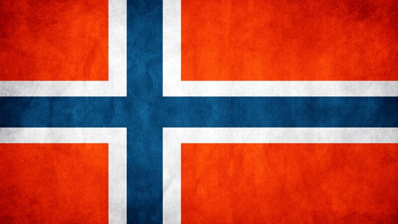 Norwegian flag with texture