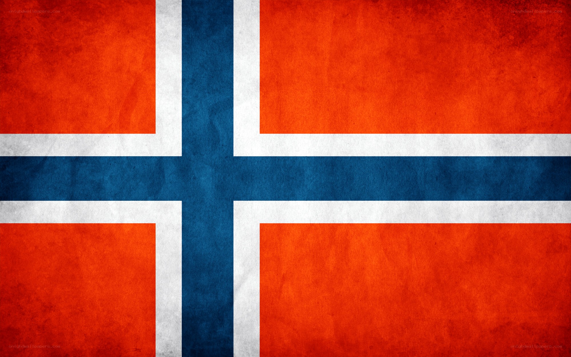 Norwegian flag with texture
