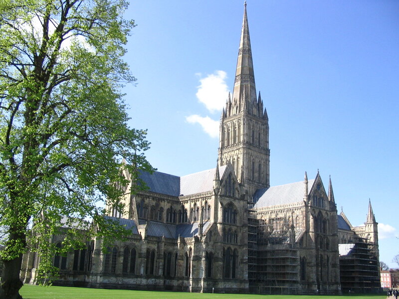 Norwich Cathedral on a sunny day