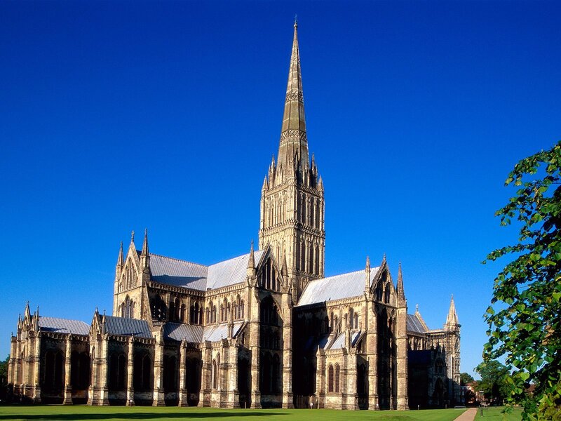 Norwich Cathedral on a sunny day