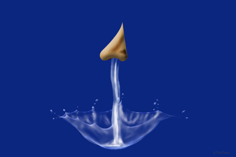 Nose Dripping Water