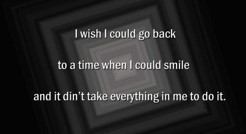 nostalgic text on abstract background