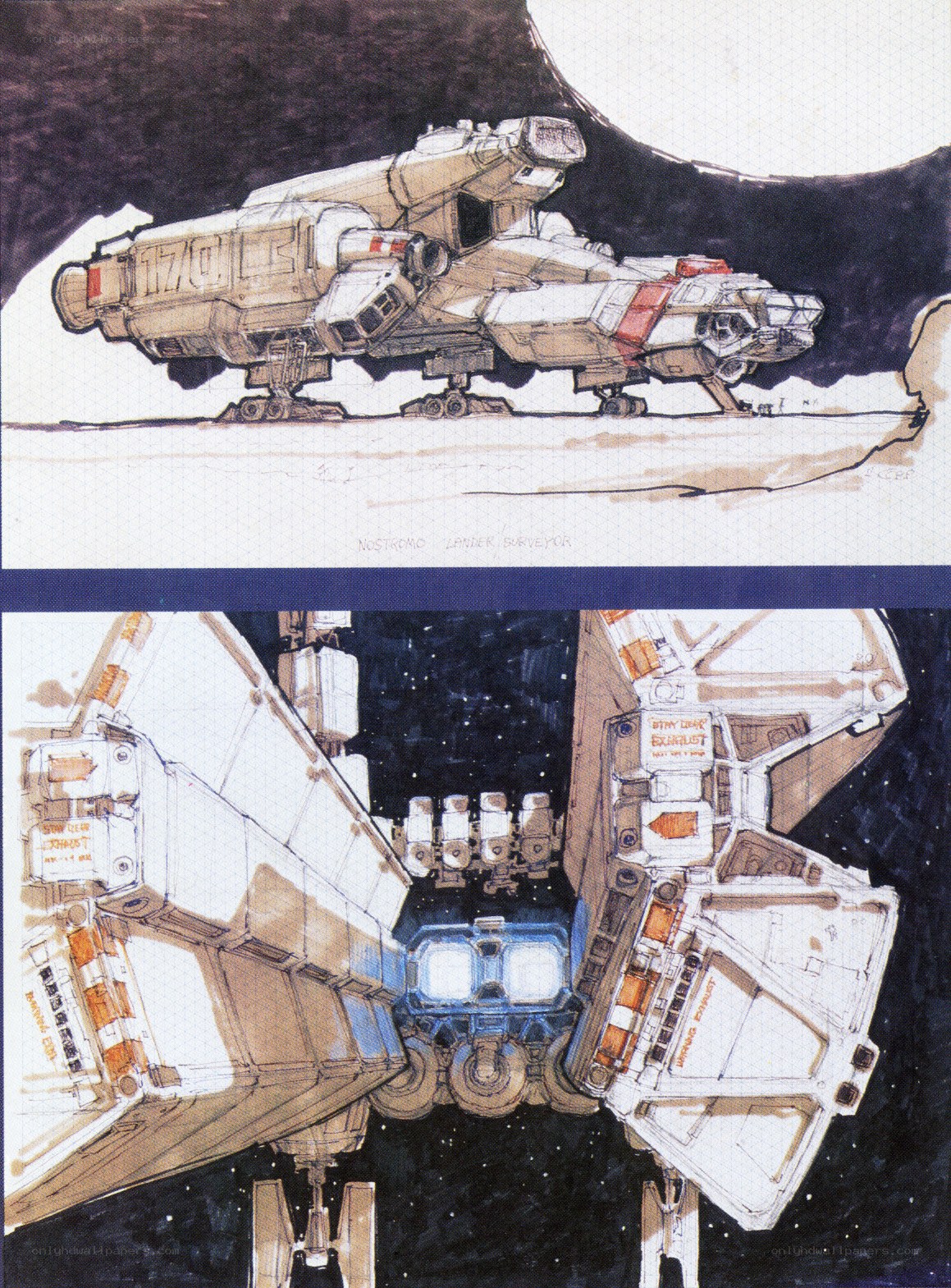 Nostromo lander concept art