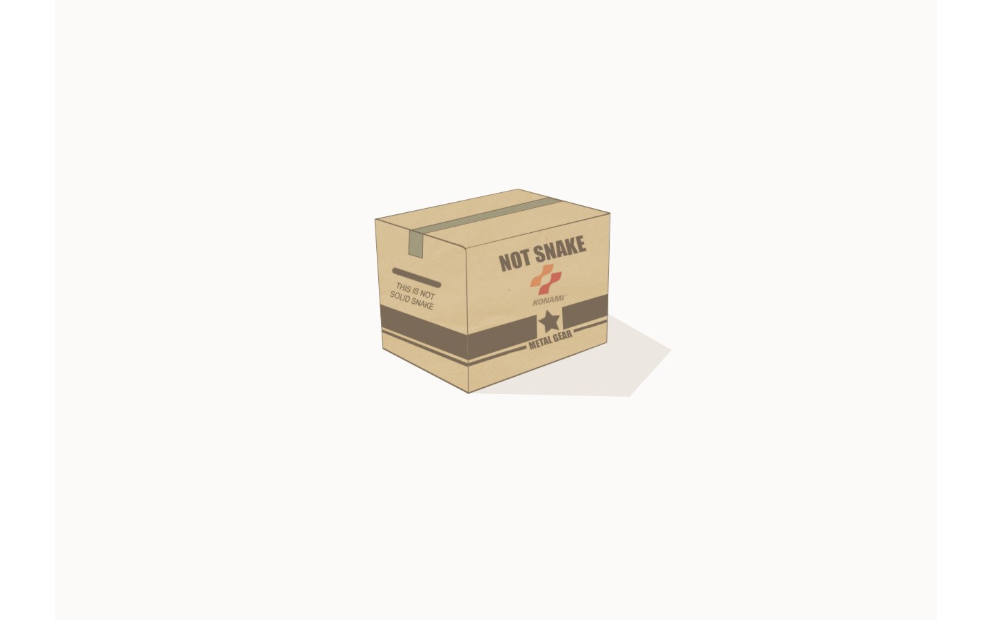 Not Snake cardboard box