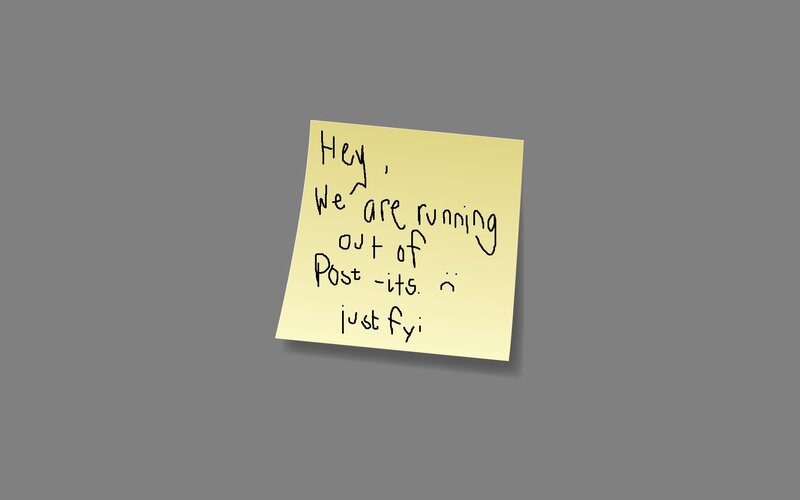 note about post-its