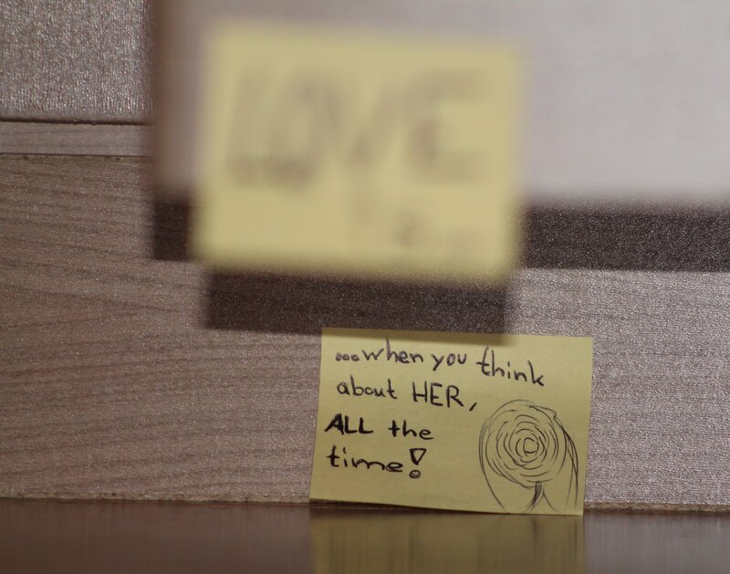note about thinking of her
