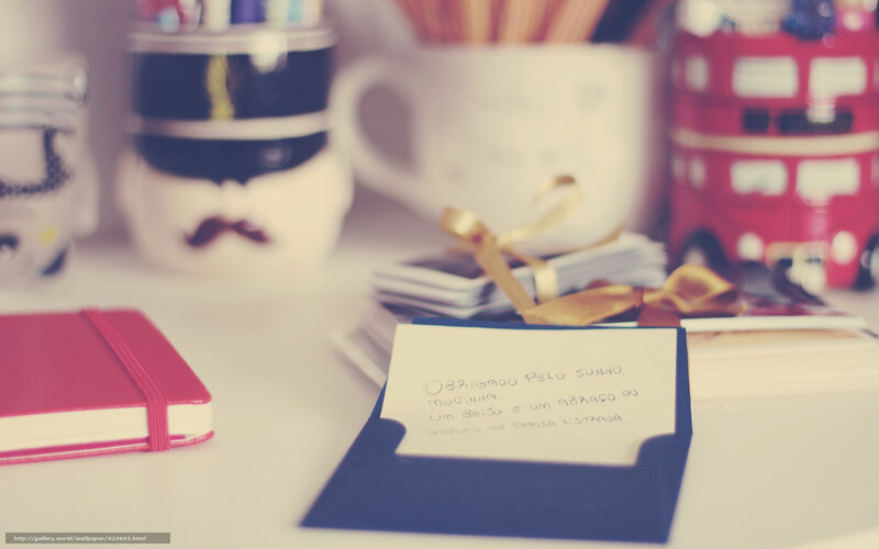 Note in Blue Envelope