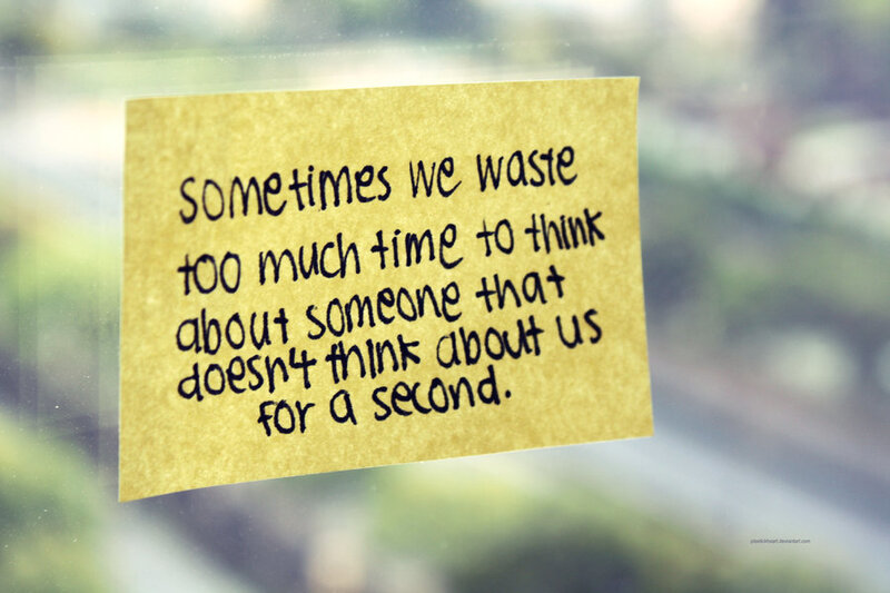 note on a window