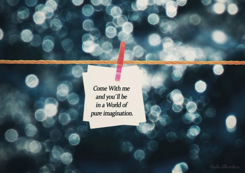 Note on Clothesline — Blue, Dreamy