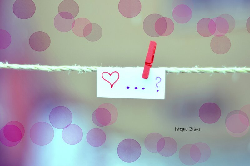 Note on Clothesline — Pink, Romantic