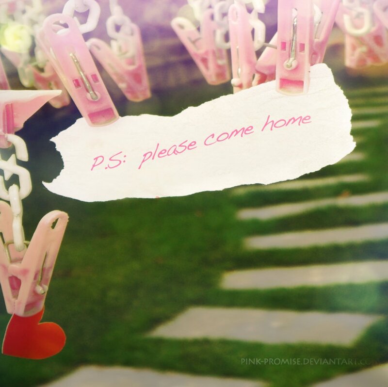 Note on Clothesline — Pink