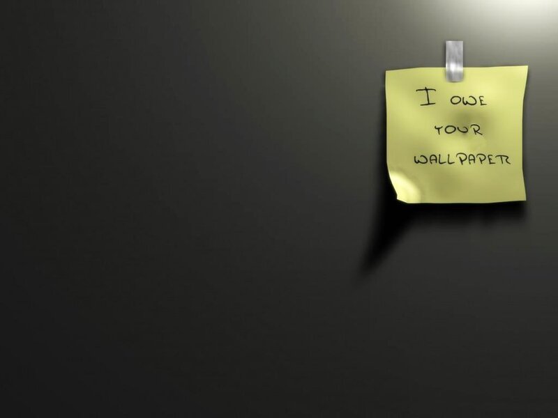 note on dark wall