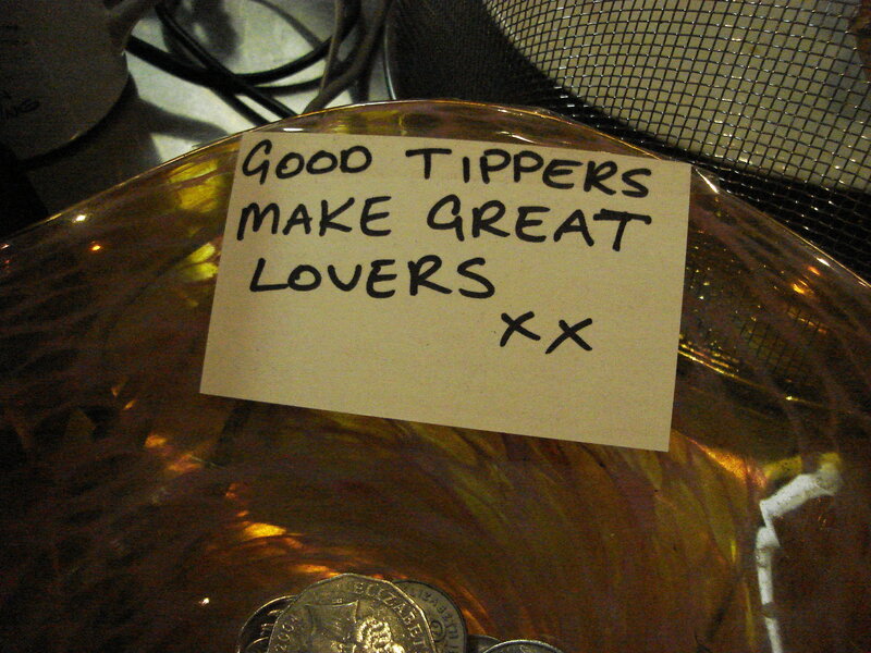 note on tip bowl
