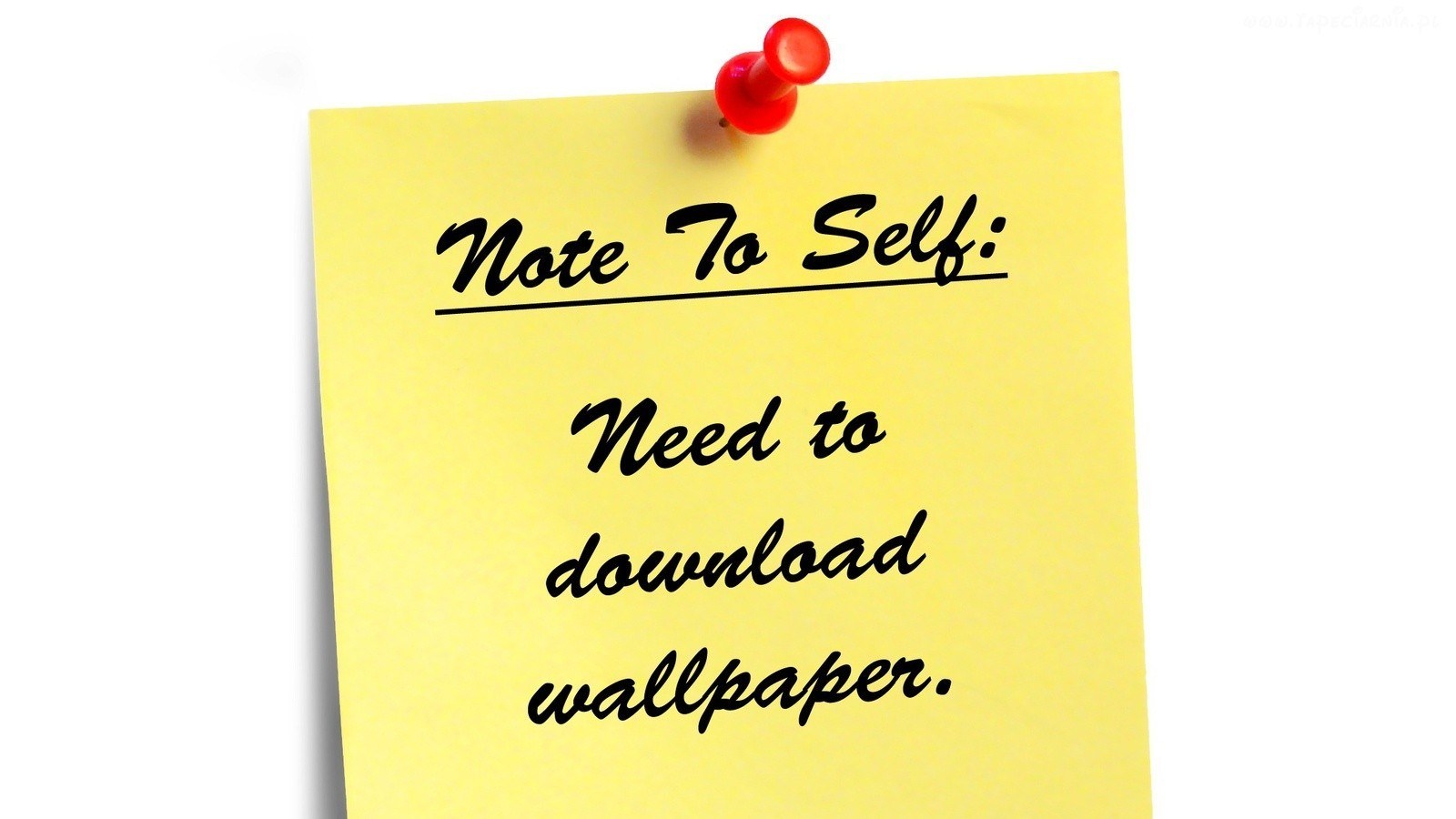 note to self about wallpaper